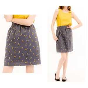 SALE! Bird print slate skirt